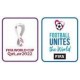 Distintivo Coppa del Mondo Qatar 2022 White & Football Unites The World White  + €6,00 