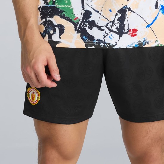 Pantaloncini Stone Roses Manchester United 2025/26 Bambino