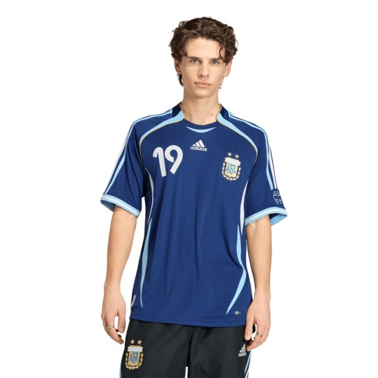 Maglia Retro Trasferta Argentina 2006 Bambino Messi #19 Maglia Retro Trasferta Argentina 2006 Bambino Messi #19