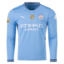 Maglietta Casa Donna RODRIGO Manchester City 2024/25 a Maniche Lunghe Maglietta Casa Donna RODRIGO Manchester City 2024/25 a Maniche Lunghe