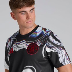 Uomo Manchester United 2025/26 Terza Maglia Pre Match - Nero Uomo Manchester United 2025/26 Terza Maglia Pre Match - Nero