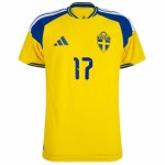 Bambino Maglia Svezia 2026 Home Autentica Coppa del Mondo GYÖKERES #17 Bambino Maglia Svezia 2026 Home Autentica Coppa del Mondo GYÖKERES #17