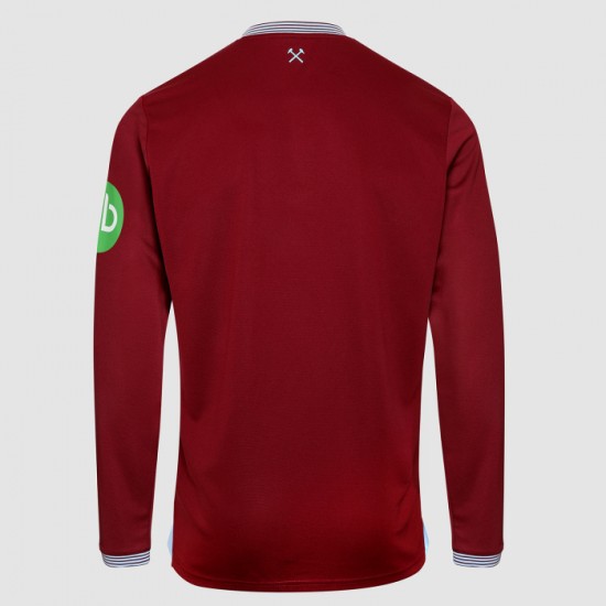 Maglia Manica Lunga Casa West Ham United Bambino 2025/26