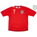 Maglia retrò Inghilterra 2006/08 trasferta da uomo Beckham #7