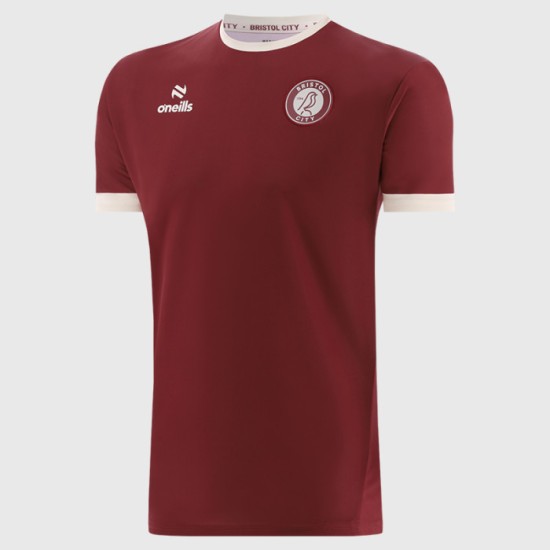Maglietta di riscaldamento da trasferta uomo Bristol City 2024/25 Maglietta di riscaldamento da trasferta uomo Bristol City 2024/25