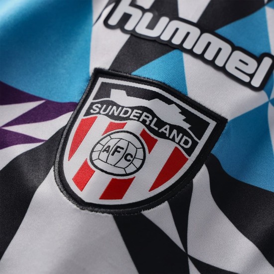 Maglia retrò partita remix donna Sunderland bianca Maglia retrò partita remix donna Sunderland bianca