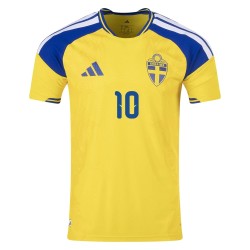 Maglia Autentica Home Svezia 2026 Uomo IBRAHIMOVIĆ #10