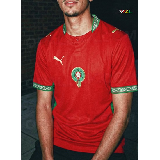 Donna Maglia Home Coppa del Mondo 2026 Marocco Donna Maglia Home Coppa del Mondo 2026 Marocco