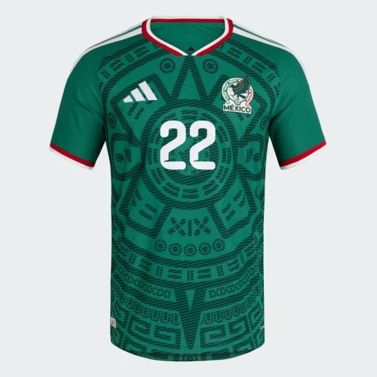 Maglia Ufficiale Casa Messico 2026 Uomo H. LOZANO #22 Maglia Ufficiale Casa Messico 2026 Uomo H. LOZANO #22