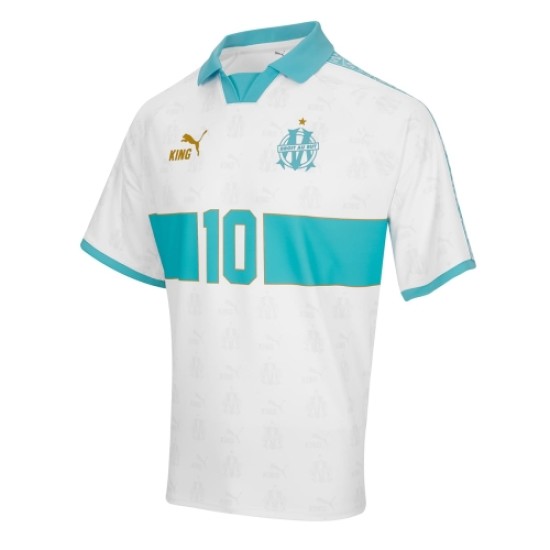 Maglia Retro King OM #10 - Bianca Uomo