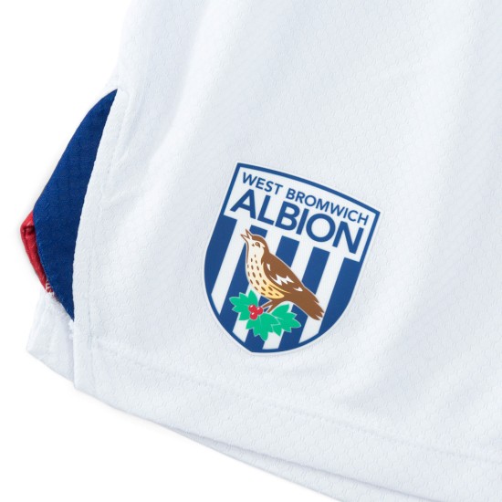 Pantaloncini casa West Bromwich Albion 2024/25 bambino - Bianco Pantaloncini casa West Bromwich Albion 2024/25 bambino - Bianco