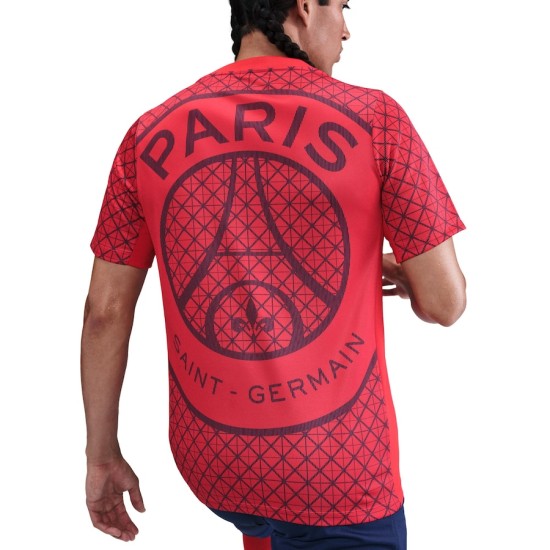 Uomo Maglia Pre-partita Third PSG 2025/26 - Rossa Uomo Maglia Pre-partita Third PSG 2025/26 - Rossa