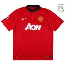 Maglia retrò casa Champions League uomo Manchester United 2013/14 Rooney #10 Maglia retrò casa Champions League uomo Manchester United 2013/14 Rooney #10