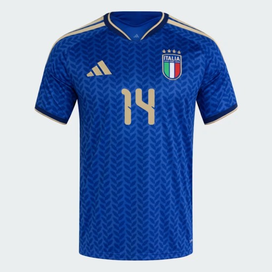Maglia Ufficiale Casa Italia 2026 Donna CHIESA #14 Maglia Ufficiale Casa Italia 2026 Donna CHIESA #14