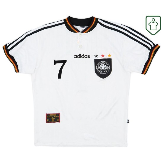 Maglia retrò Germania 1996/98 casa da uomo Möller #7 Maglia retrò Germania 1996/98 casa da uomo Möller #7