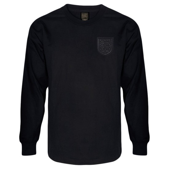 Maglia retrò blackout maniche lunghe Inghilterra 1966 #6 da uomo Maglia retrò blackout maniche lunghe Inghilterra 1966 #6 da uomo
