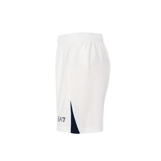 Pantaloncini Casa Napoli Bambino 2024/25 - Bianco/Blu Marino