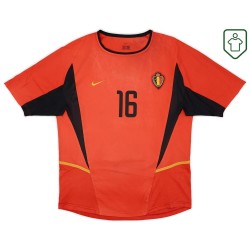 Maglia retrò Belgio 2002/04 casa da uomo Van Buyten #16 Maglia retrò Belgio 2002/04 casa da uomo Van Buyten #16