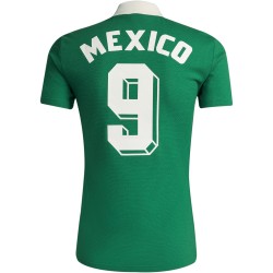 Maglia Retro Casa Messico 1986 Uomo #9 Maglia Retro Casa Messico 1986 Uomo #9