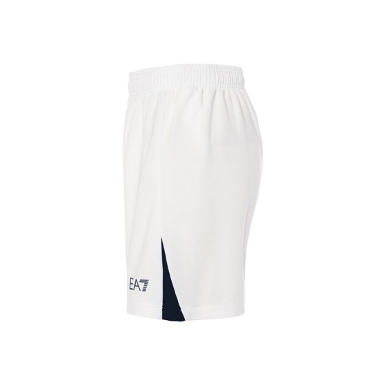 Pantaloncini Casa Napoli Uomo 2024/25 - Bianco/Blu Marino