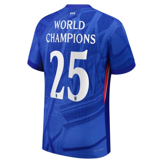 Maglia Home Chelsea 2025/26 Bambino - Campioni del Mondo n. 25 Maglia Home Chelsea 2025/26 Bambino - Campioni del Mondo n. 25
