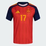 Maglia Ufficiale Casa Spagna 2026 Donna WILLIAMS JR. #17 Maglia Ufficiale Casa Spagna 2026 Donna WILLIAMS JR. #17