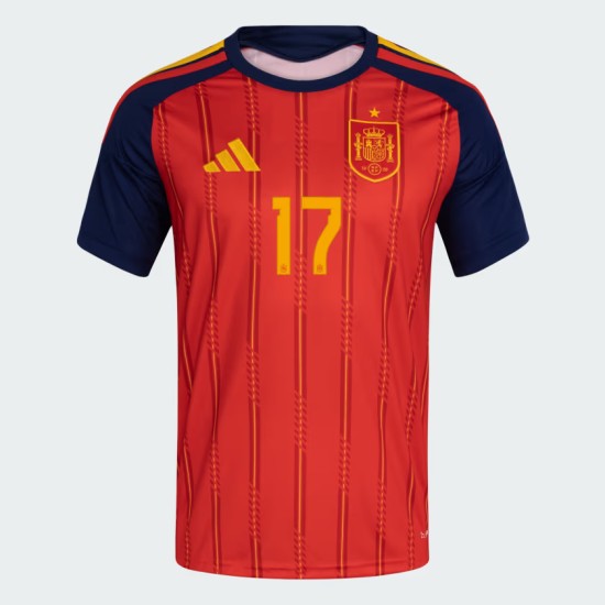 Maglia Ufficiale Casa Spagna 2026 Donna WILLIAMS JR. #17 Maglia Ufficiale Casa Spagna 2026 Donna WILLIAMS JR. #17