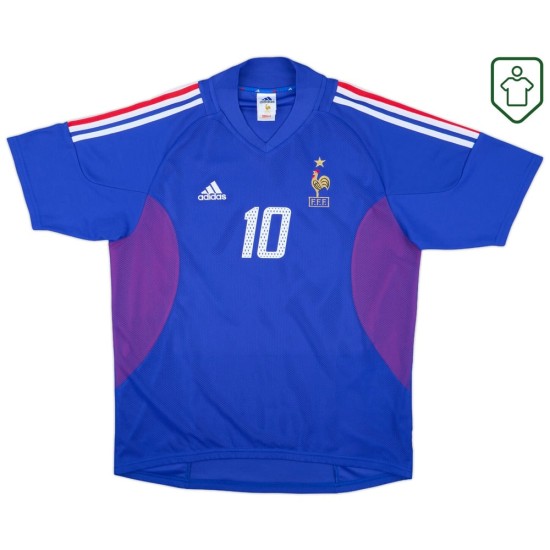 Maglia retrò Francia 2002/04 casa da uomo Zidane #10 Maglia retrò Francia 2002/04 casa da uomo Zidane #10
