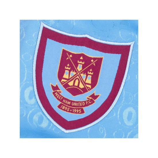 Maglia retrò trasferta anniversario uomo West Ham United 1995 celeste