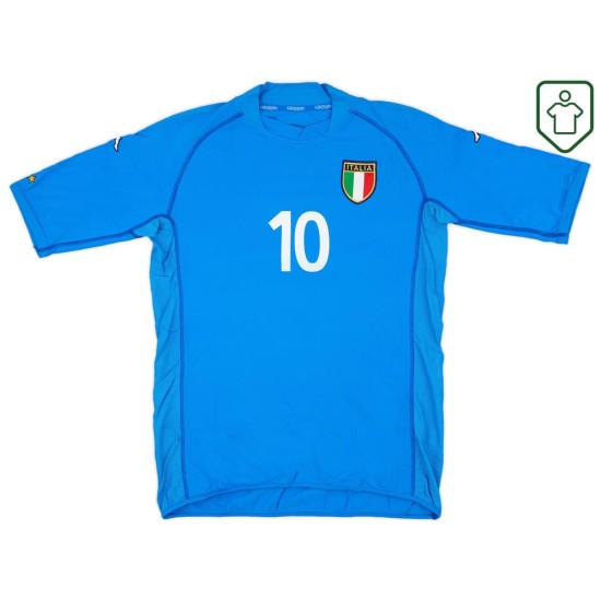Maglia retrò Italia 2002 casa da uomo Totti #10 Maglia retrò Italia 2002 casa da uomo Totti #10