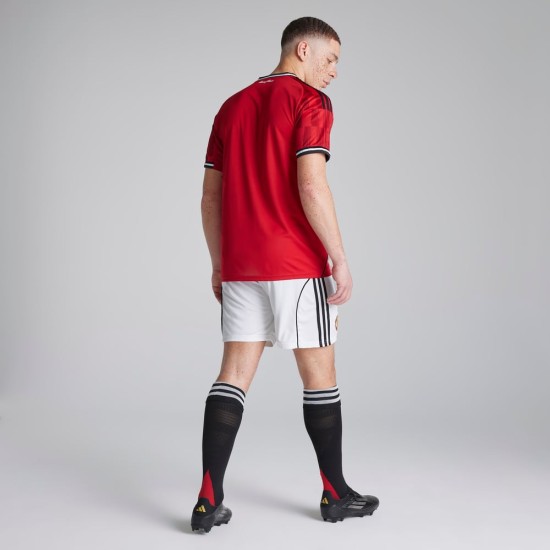 Bambino Manchester United 2025/26 Pantaloncini Casa - Bianco