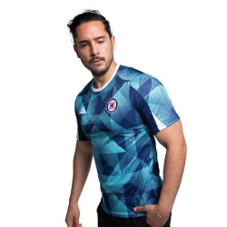Maglia Uomo Cruz Azul Terza Riscaldamento 2025/26 – Turchese/Blu Navy Maglia Uomo Cruz Azul Terza Riscaldamento 2025/26 – Turchese/Blu Navy