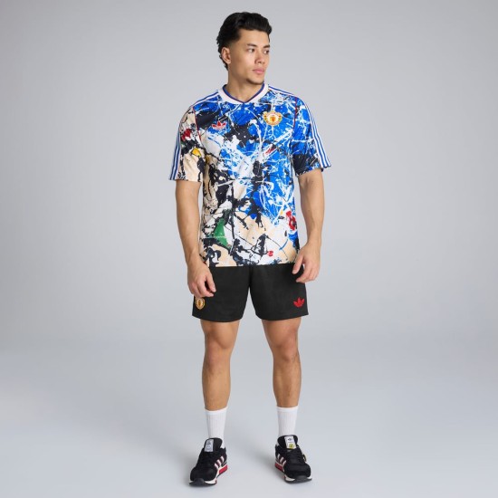 Pantaloncini Stone Roses Manchester United 2025/26 Bambino