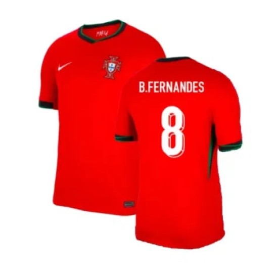 Maglia Casa Bambino B.FERNANDES Portogallo 2024/25 Maglia Casa Bambino B.FERNANDES Portogallo 2024/25