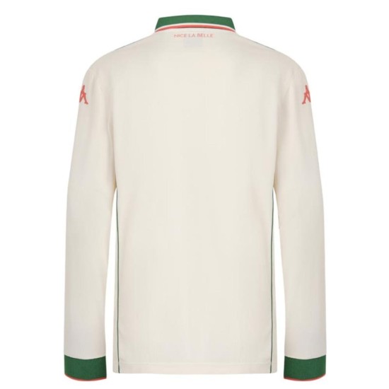 Bambino OGC Nizza 2025/26 Maglia Away Manica Lunga Bambino OGC Nizza 2025/26 Maglia Away Manica Lunga