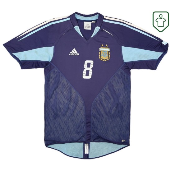 Maglia retrò Argentina 2004/05 trasferta da uomo Zanetti #8 Maglia retrò Argentina 2004/05 trasferta da uomo Zanetti #8