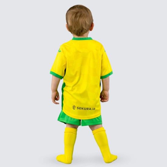 Kit Casalingo Bambino Norwich City 2024/25 Kit Casalingo Bambino Norwich City 2024/25