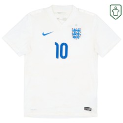 Maglia retrò Inghilterra 2014/15 casa da uomo Rooney #10 Maglia retrò Inghilterra 2014/15 casa da uomo Rooney #10