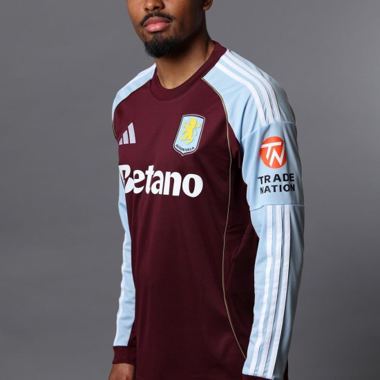 Maglia Manica Lunga Casa Aston Villa 2025/26 Bambino Maglia Manica Lunga Casa Aston Villa 2025/26 Bambino