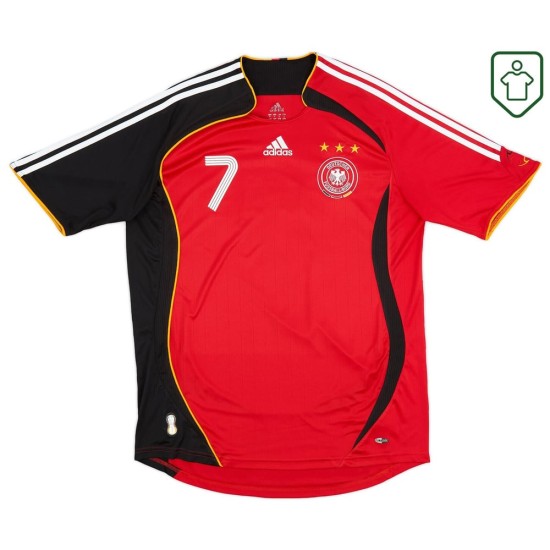 Maglia retrò Germania 2005/07 trasferta da uomo Schweinsteiger #7 Maglia retrò Germania 2005/07 trasferta da uomo Schweinsteiger #7