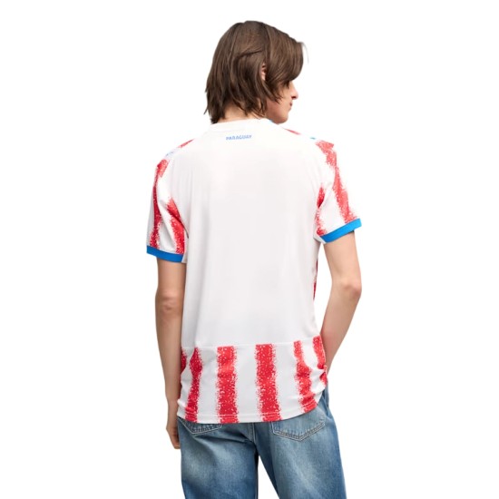 Maglia Coppa del Mondo 2026 Casa Paraguay Bambino Maglia Coppa del Mondo 2026 Casa Paraguay Bambino