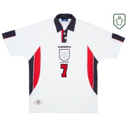 Maglia retrò Inghilterra 1997/99 casa da uomo Beckham #7 Maglia retrò Inghilterra 1997/99 casa da uomo Beckham #7