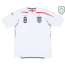 Maglia retrò Inghilterra 2007/09 casa da uomo Lampard #8 Maglia retrò Inghilterra 2007/09 casa da uomo Lampard #8