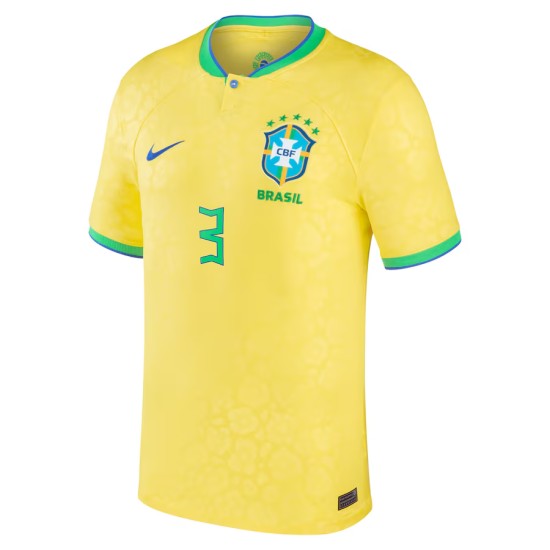 Maglia Bambino T.SILVA Brasile 2022/23 Casa Maglia Bambino T.SILVA Brasile 2022/23 Casa