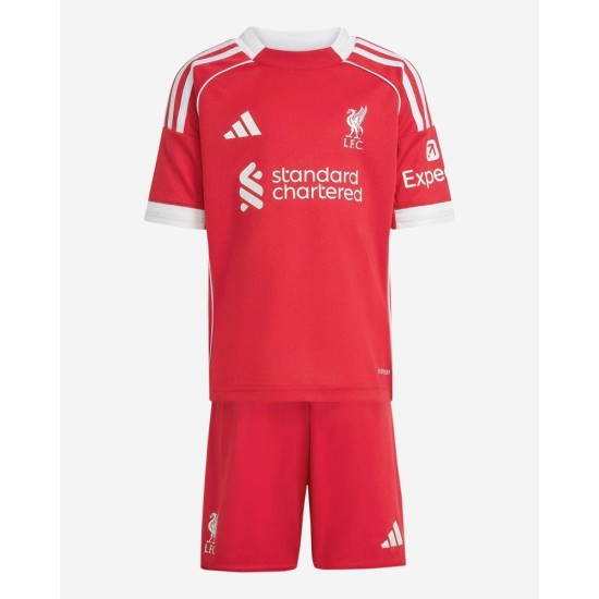 Kit Casa Liverpool Bambino 2025/26 Kit Casa Liverpool Bambino 2025/26