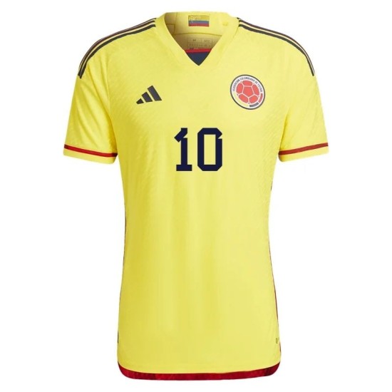 James Rodriguez #10 Colombia Maglia Casa Coppa del Mondo 2022 James Rodriguez #10 Colombia Maglia Casa Coppa del Mondo 2022