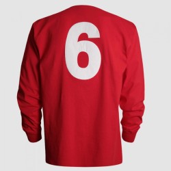 Maglia Retrò Trasferta Manica Lunga West Ham United Uomo 1966 #6 Maglia Retrò Trasferta Manica Lunga West Ham United Uomo 1966 #6
