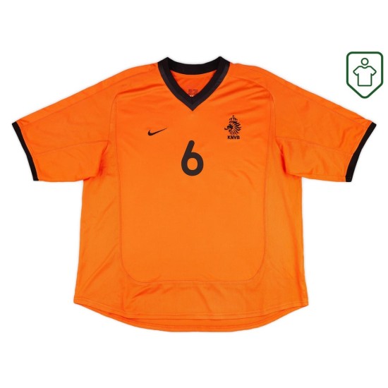 Maglia retrò Paesi Bassi 2000/02 casa da uomo Seedorf #6 Maglia retrò Paesi Bassi 2000/02 casa da uomo Seedorf #6
