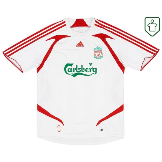 Maglia retrò trasferta uomo Liverpool 2007/08 Gerrard #8 Maglia retrò trasferta uomo Liverpool 2007/08 Gerrard #8