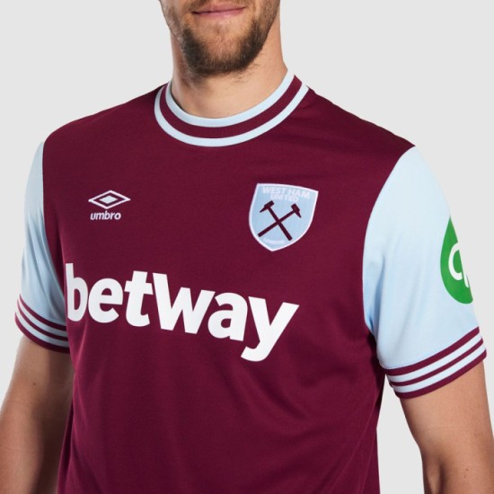 Maglia Casa West Ham United Uomo 2024/25 Maglia Casa West Ham United Uomo 2024/25